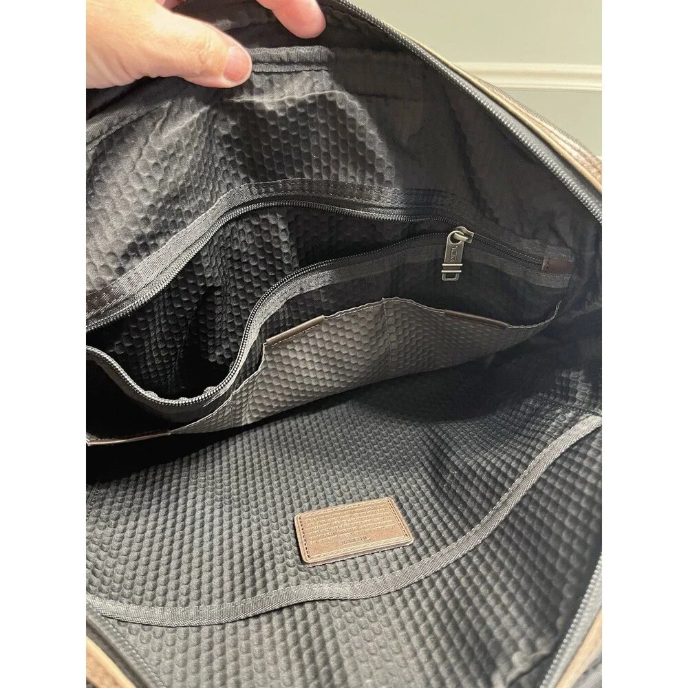 TUMI Alpha Bravo McNair Slim Briefcase Black Ballistic Nylon Leather 22611HKH